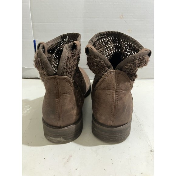 Timberland Savin Hill Women's Size 8.5 Brown  Leather Weave Ankle Boot shoe - Picture 3 of 7